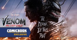 WATCH: Venom Creator Todd McFarlane Surprises Venom: The Last Dance Star Tom Hardy (Exclusive)